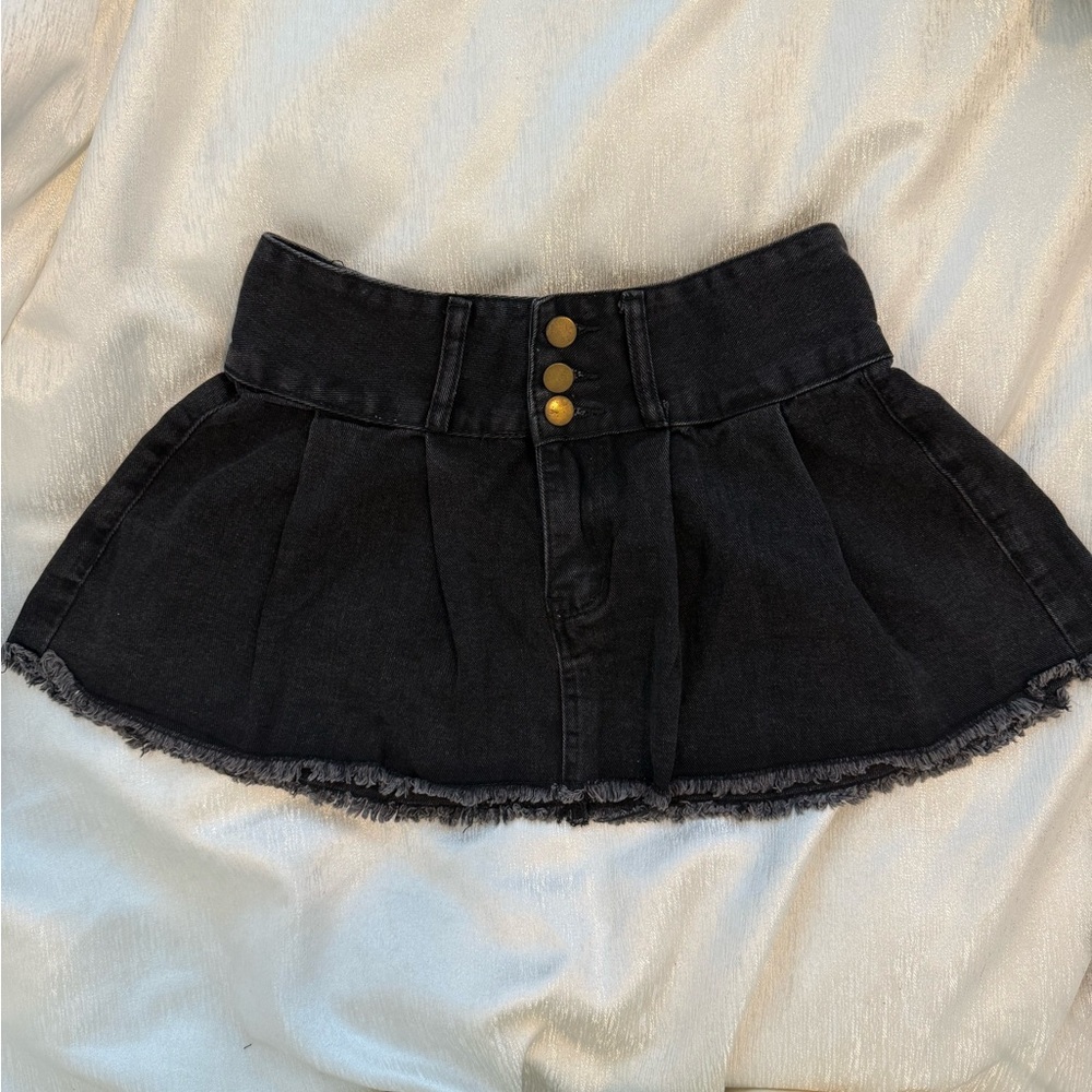 New y2k flare mini skirt